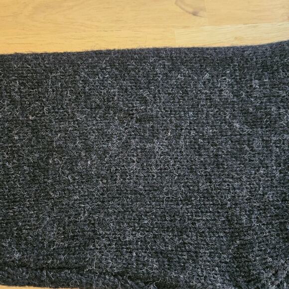 J. Crew Men's Shetland Wool Sweater Sz M Dark Gray Tan Stripe - Picture 11 of 11